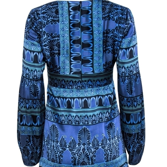 Nanette Lepore Bohemian Lace Up Silk Dress. - Picture 3 of 12